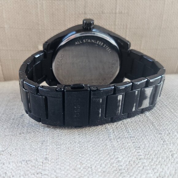 Fossil Women Watch Black Tone Metal Band Analog Multi Function wristwatch - Picture 7 of 11